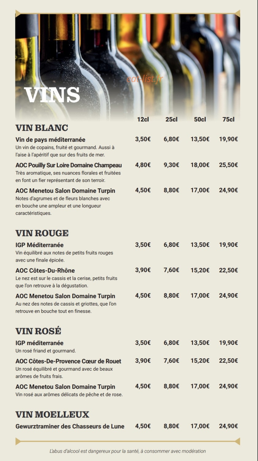 Brasserie Pont de Loire — carte page 10
