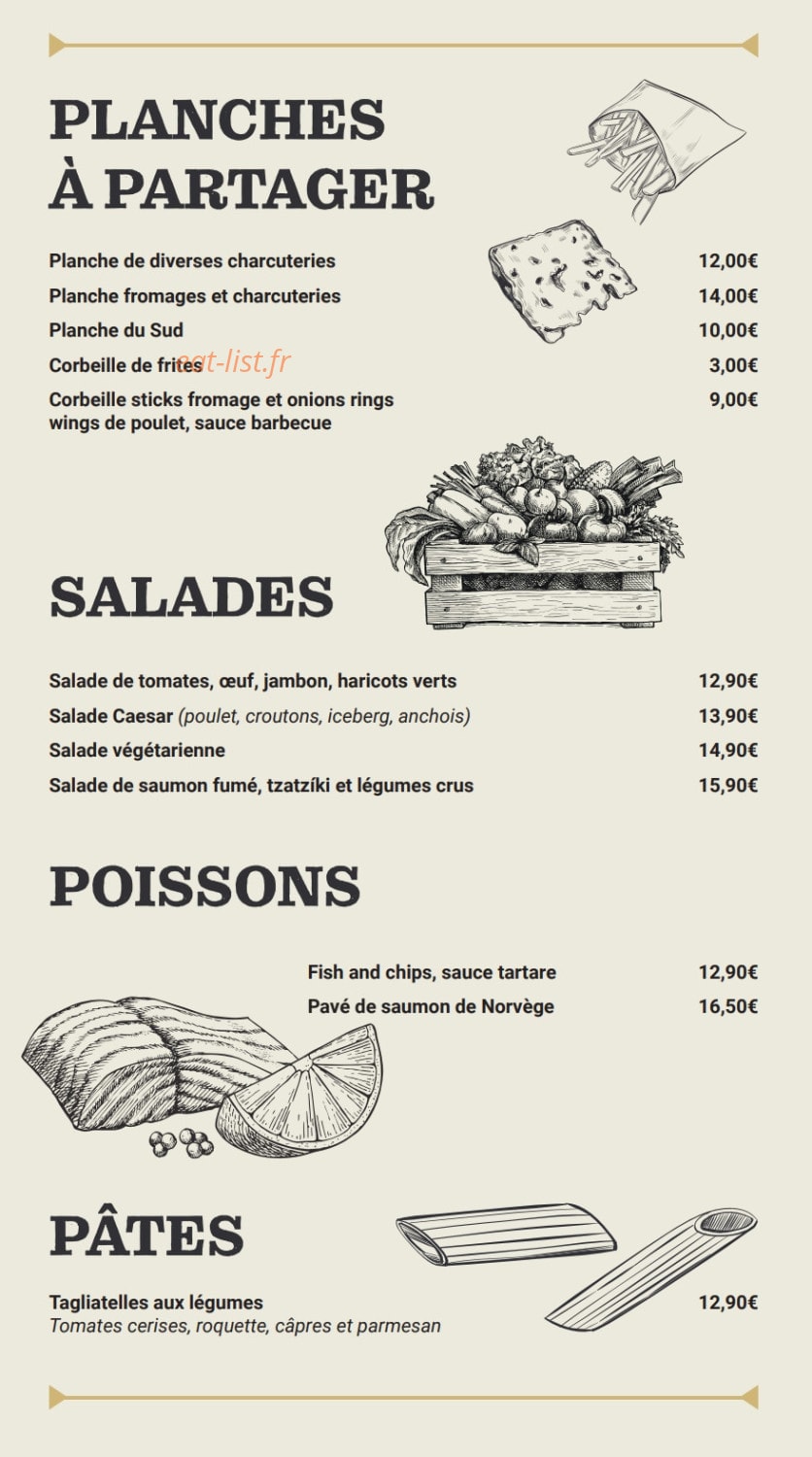 Brasserie Pont de Loire — carte page 3