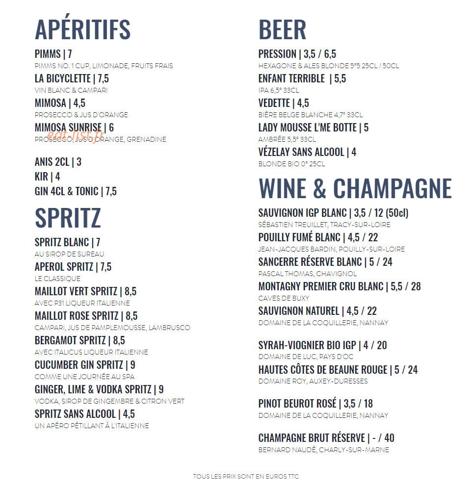 Café Vélo — carte page 3