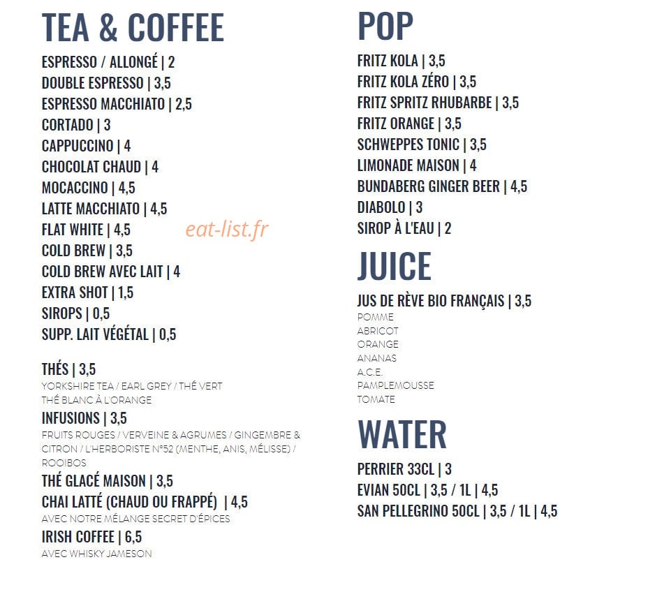 Café Vélo — carte page 2