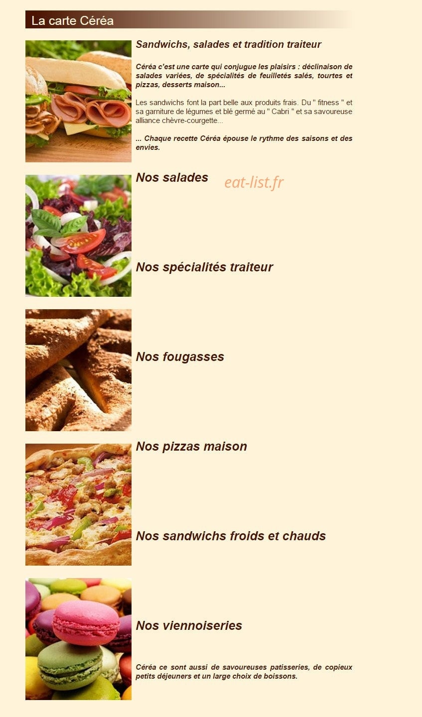 Céréa — carte page 1