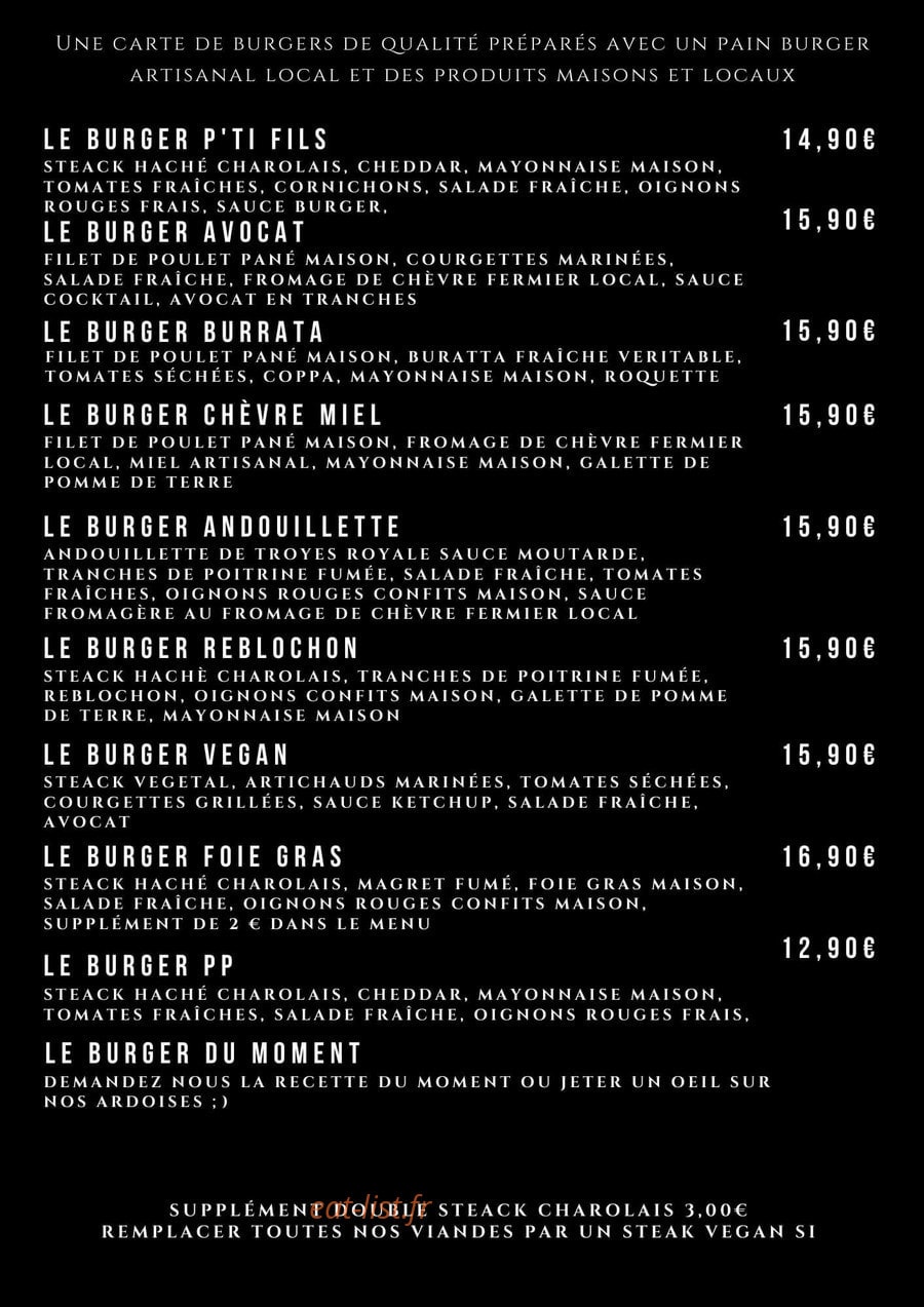Chez PP — carte page 4