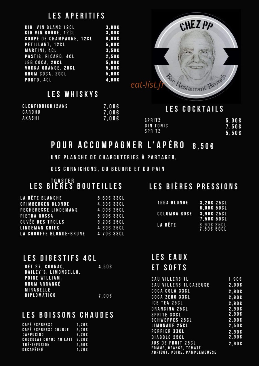 Chez PP — carte page 10