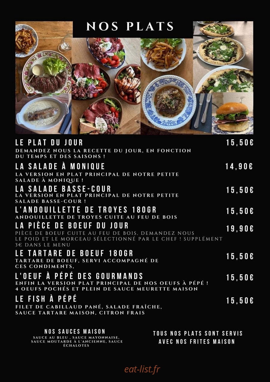 Chez PP — carte page 3