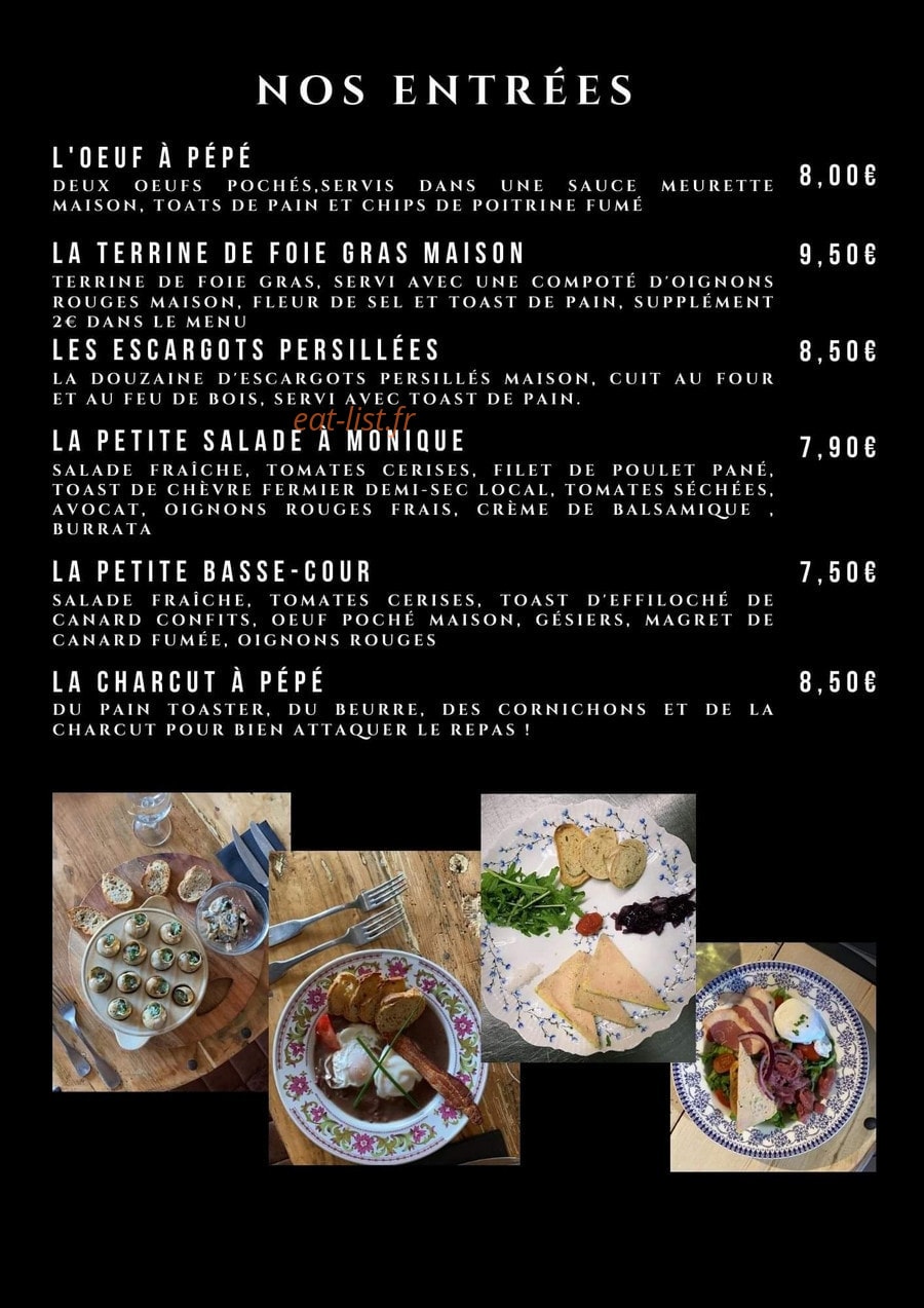 Chez PP — carte page 2