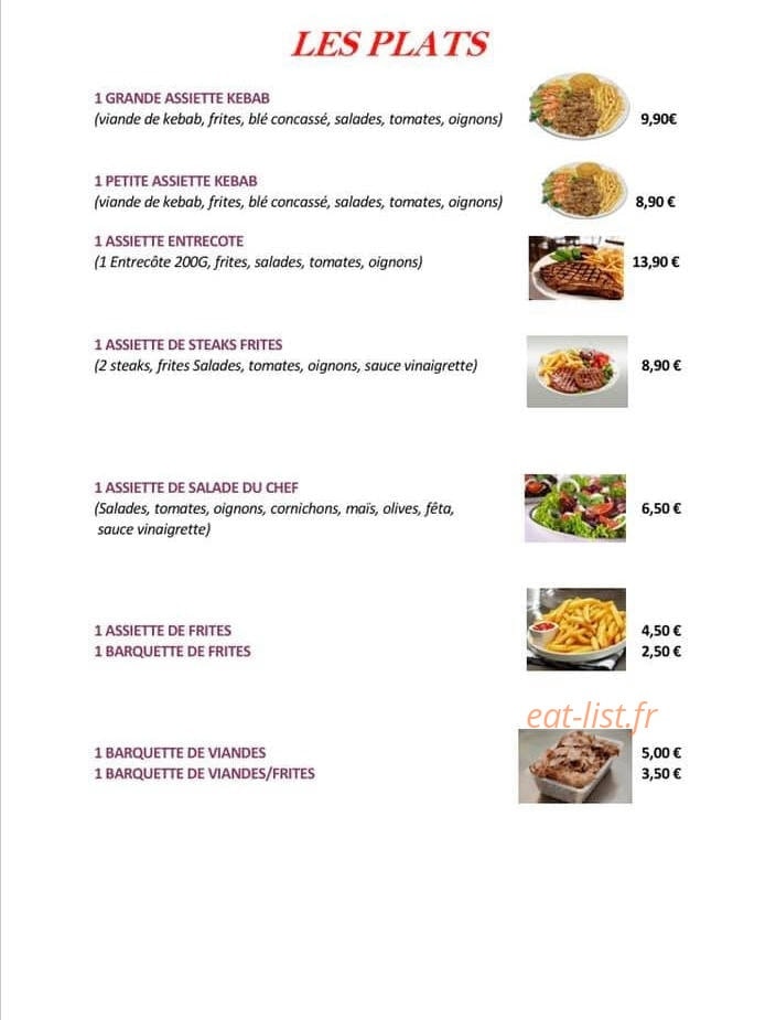 Europe Kebab — carte page 3