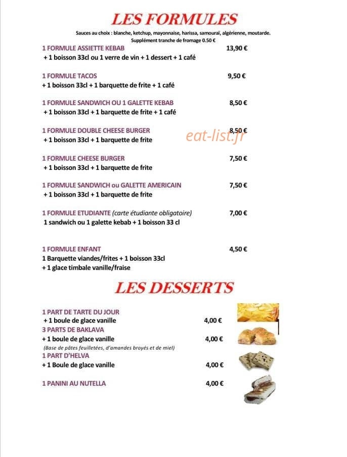 Europe Kebab — carte page 2