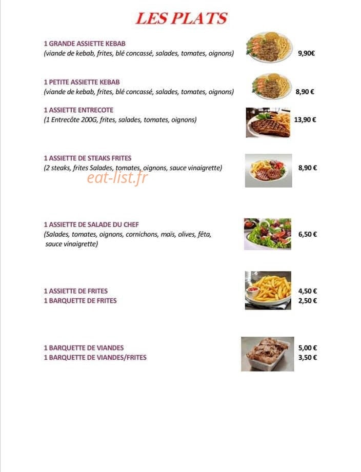 Europe Kebab — carte page 4