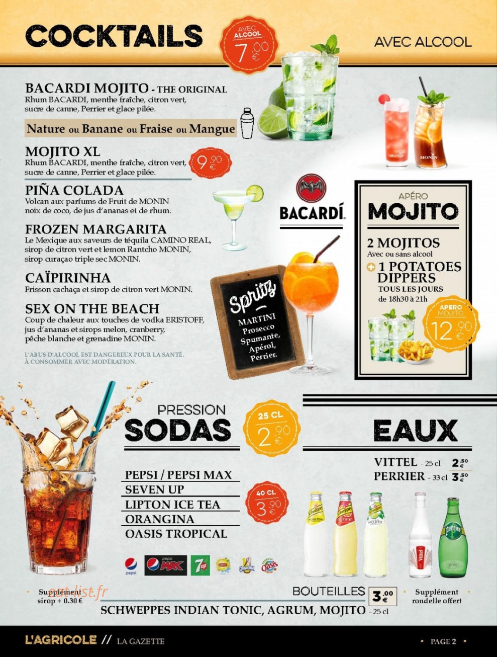 L'Agricole — carte page 13