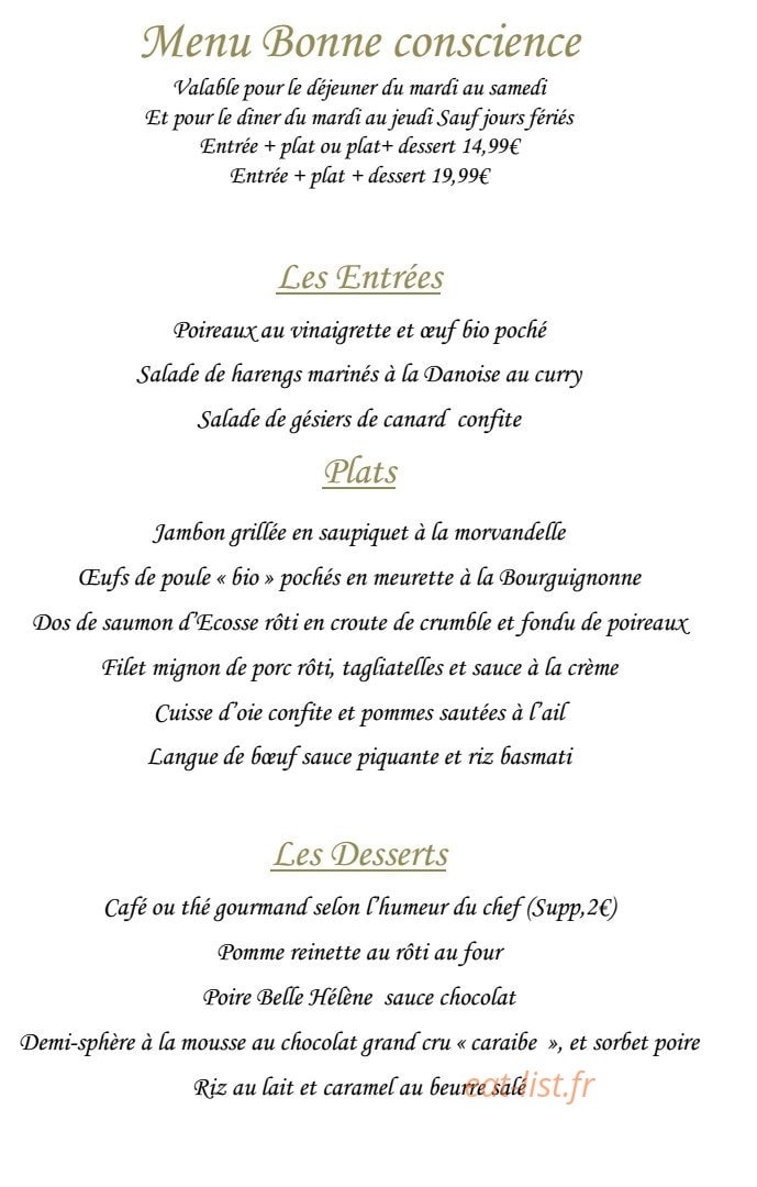 Le Comptoir Saint Sebastien — carte page 6
