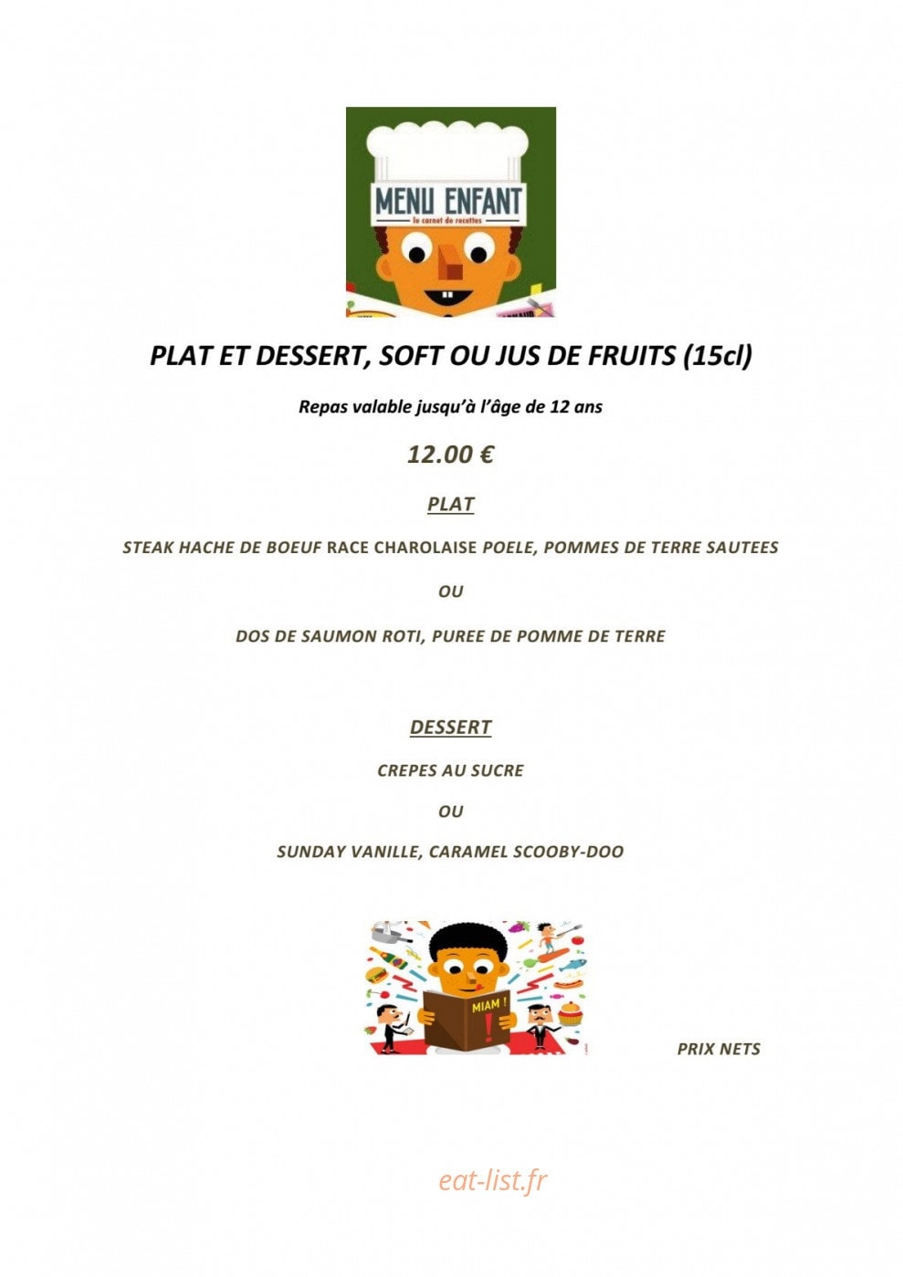 Le Comptoir Saint Sebastien — carte page 9