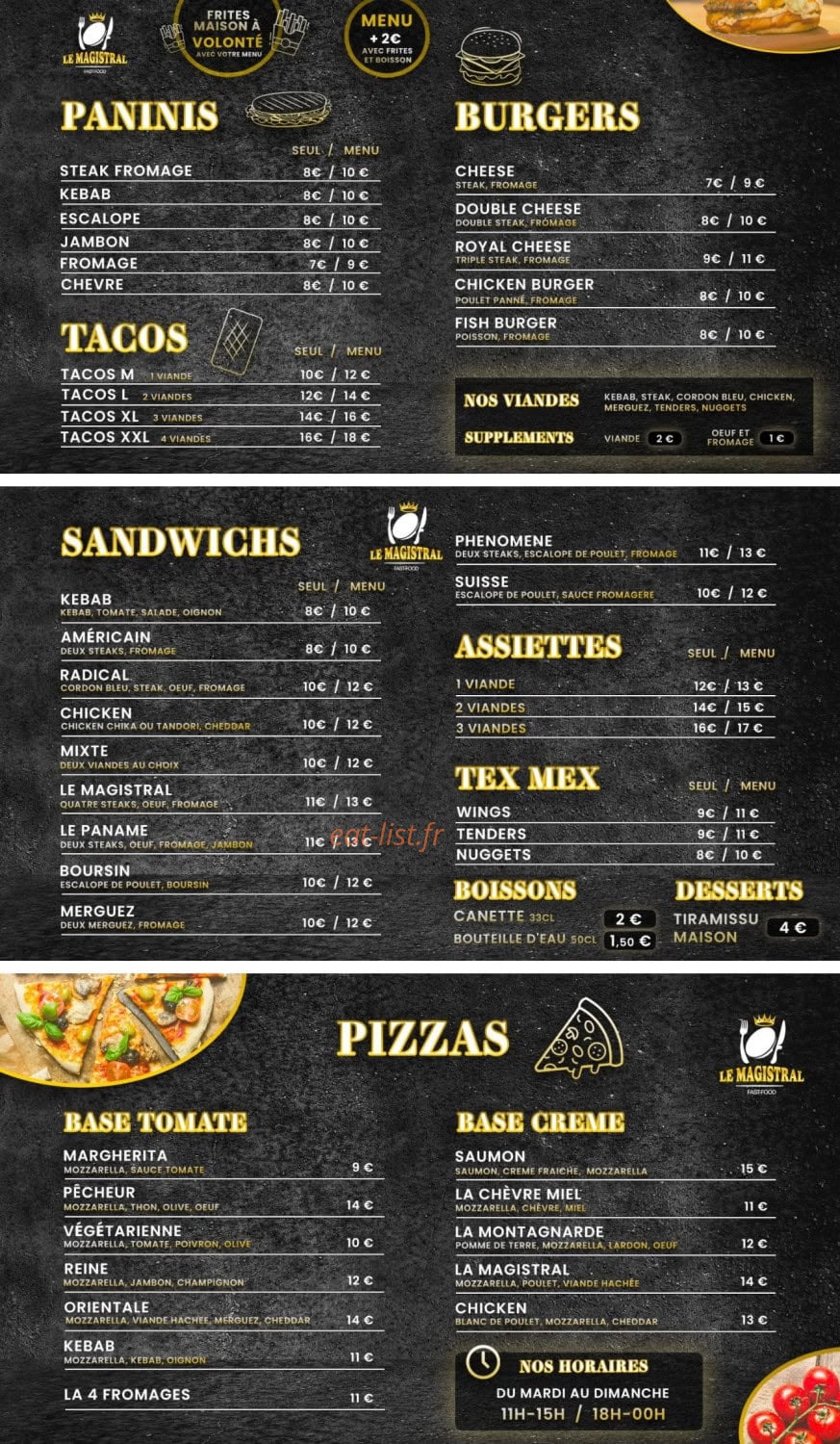 Le Magistral — carte page 1