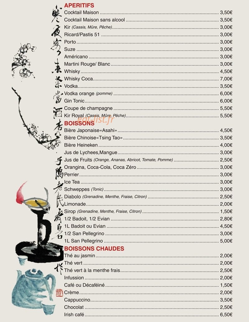 Le mandarin — carte page 7