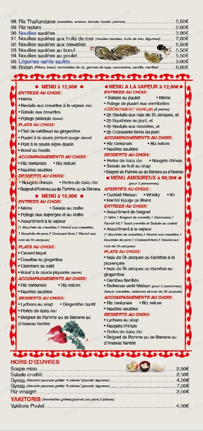 Le mandarin — carte page 4