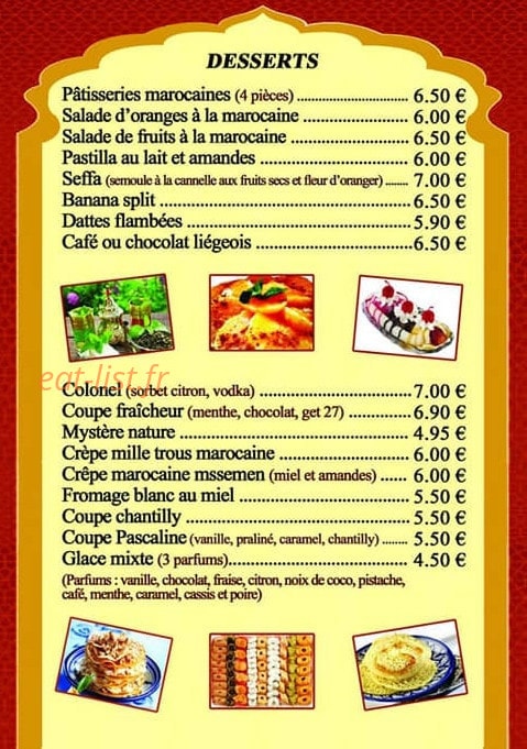 Le Marrakech — carte page 4