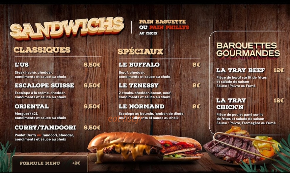 Le Prince Gourmet — carte page 1