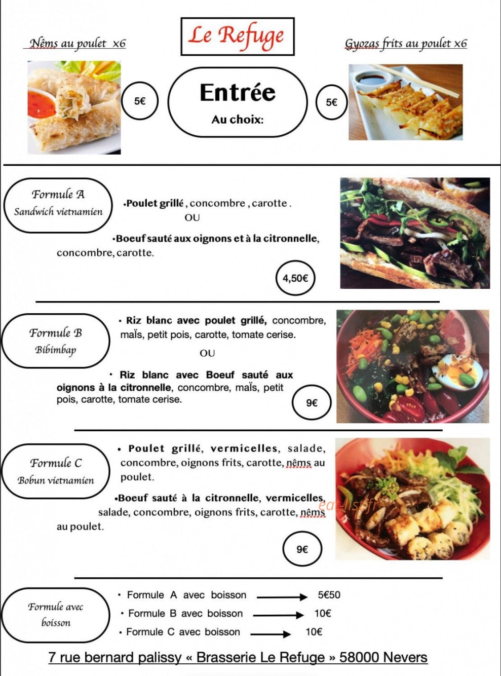 Le Refuge — carte page 1