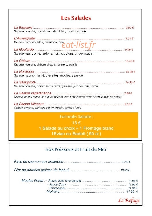 Le Refuge — carte page 2