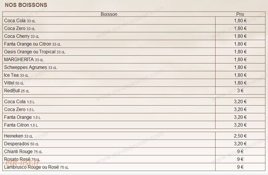 Pizza Del Ponte — carte page 3
