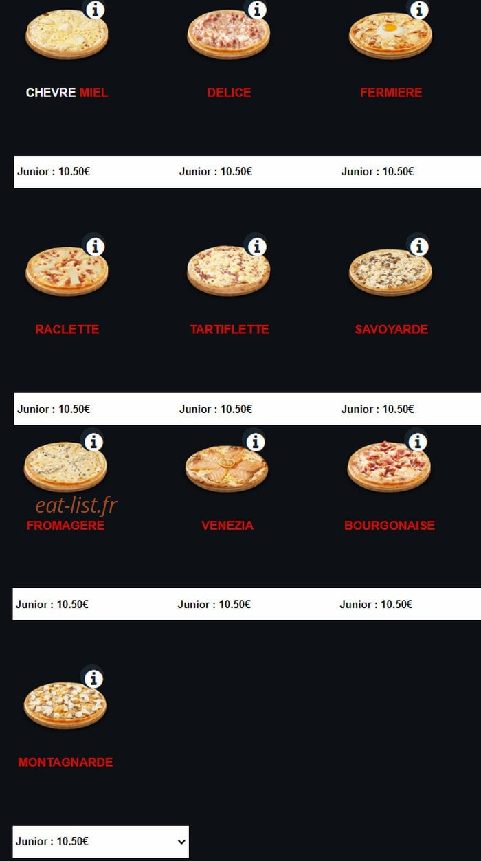 Pizza Maestro — carte page 2