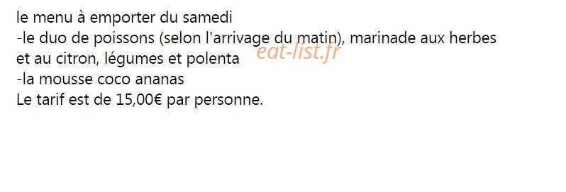 Tomate et Chocolat — carte page 1