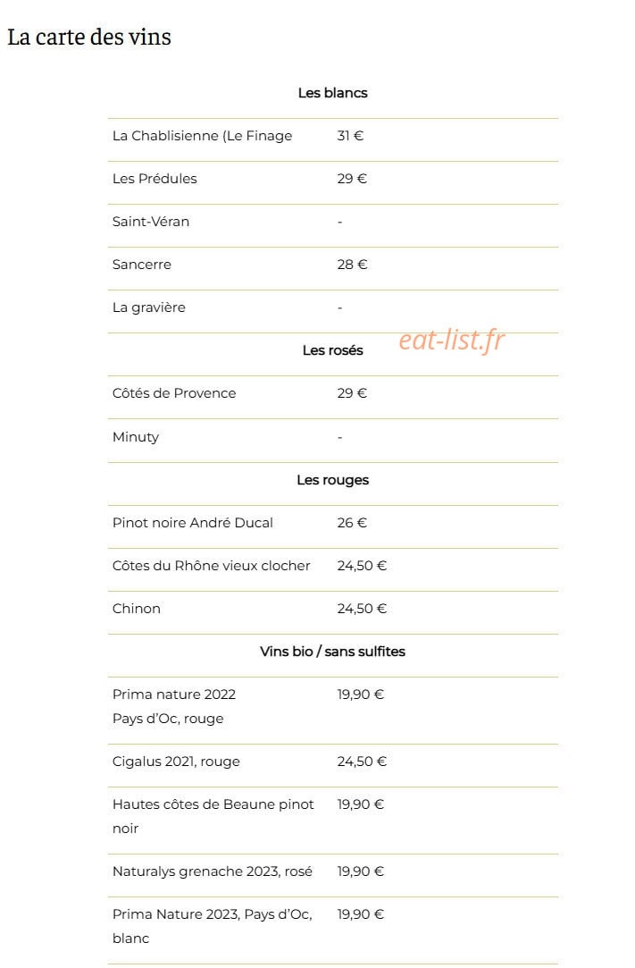 yummy Place — carte page 9