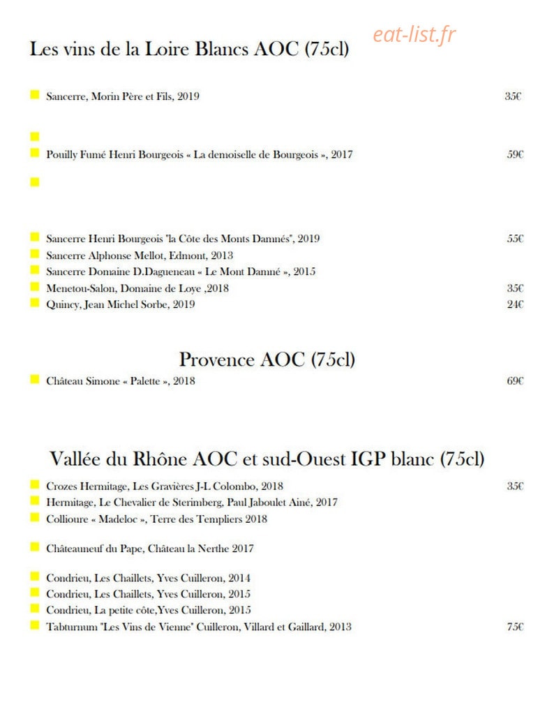 Bistro Ma Bourgogne — carte page 10