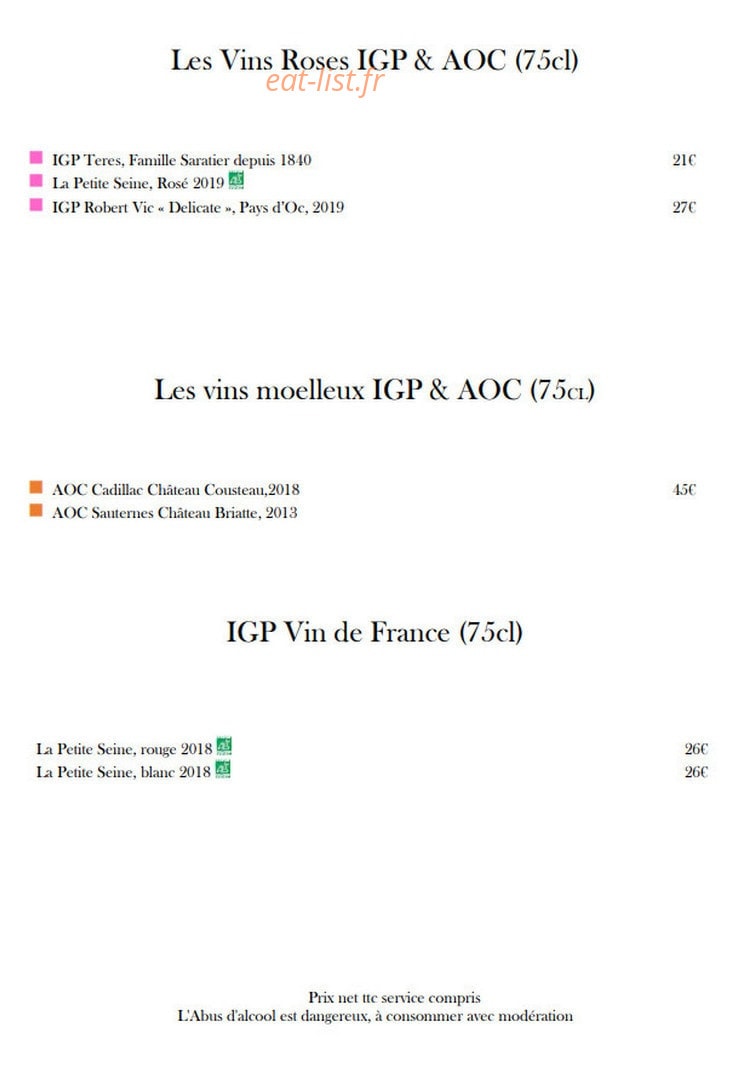 Bistro Ma Bourgogne — carte page 6