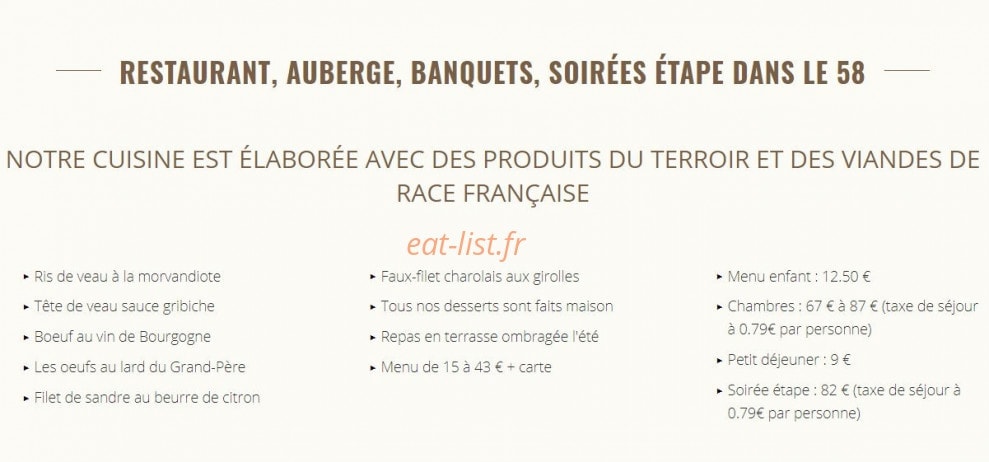 Hotel de France — carte page 1