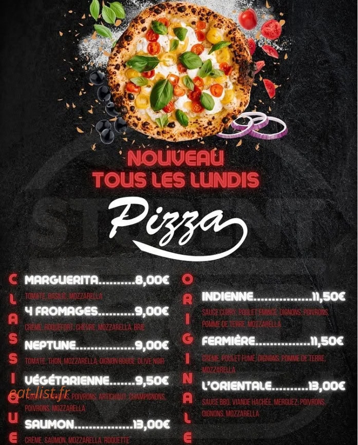 Student Food — carte page 1