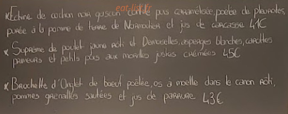 Antre des gastronomes — carte page 2