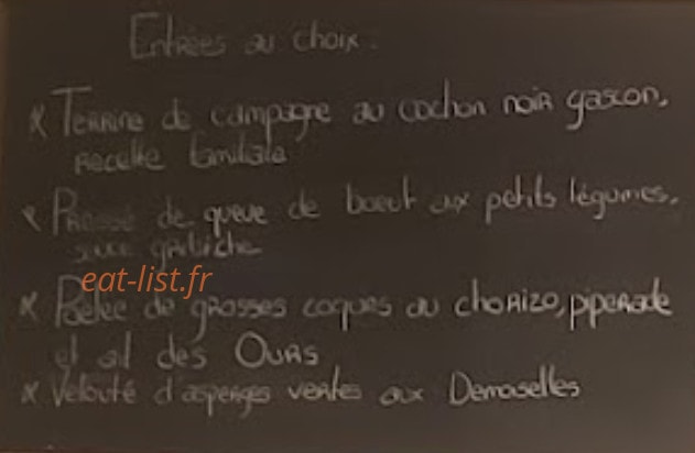 Antre des gastronomes — carte page 1
