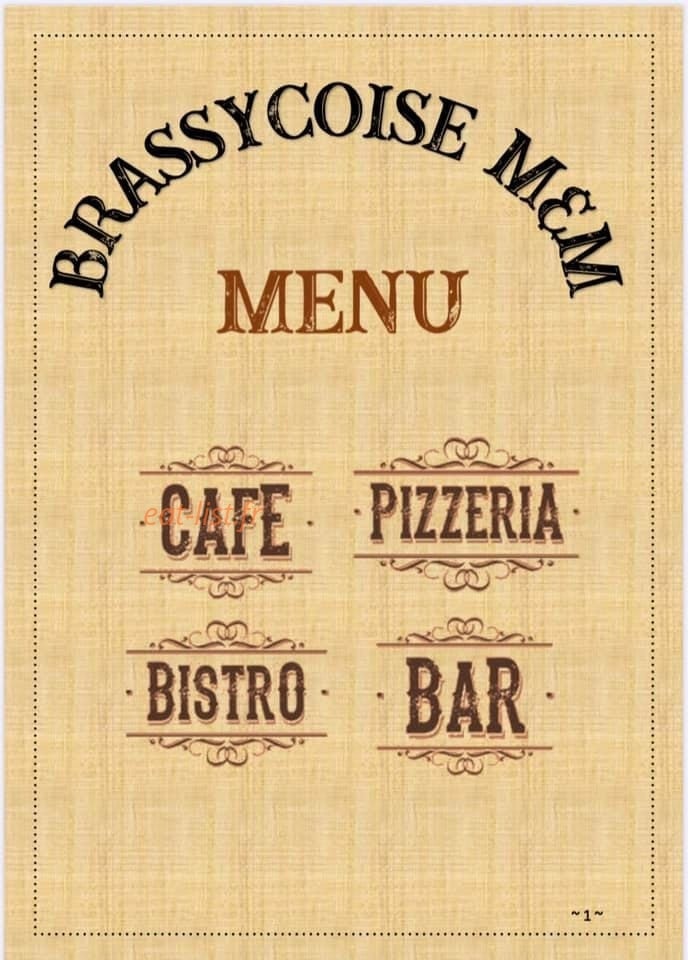 Brassycoise M&M — carte page 1