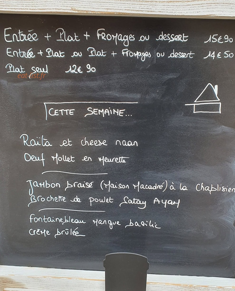 Chez Fernande — carte page 1