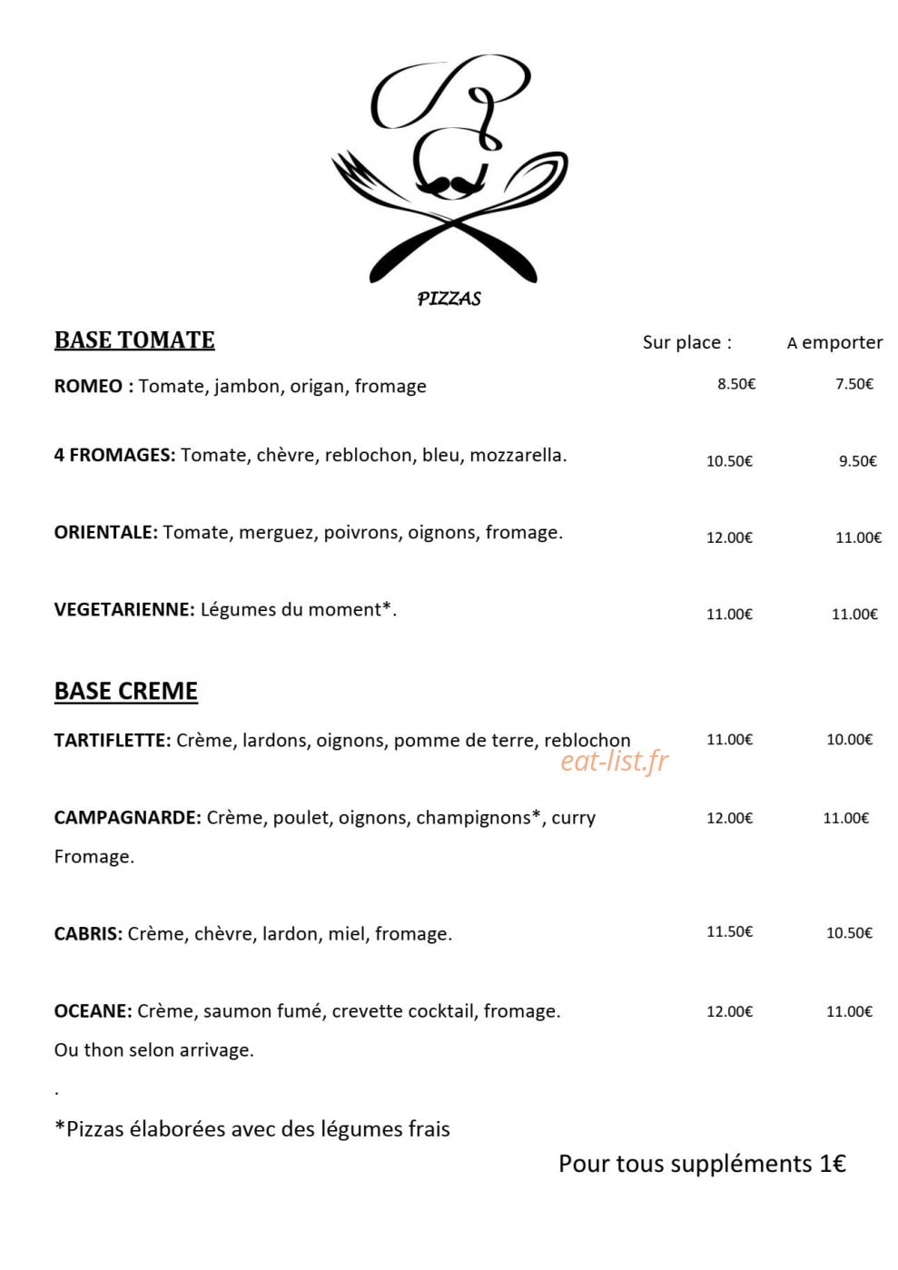 L'Auberge du Crescent — carte page 3