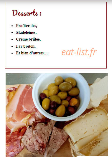 Le Faitout — carte page 3