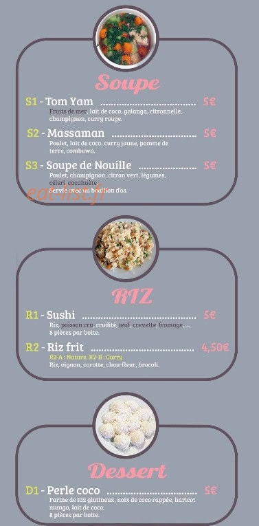 Les Saveurs de Baykham — carte page 5