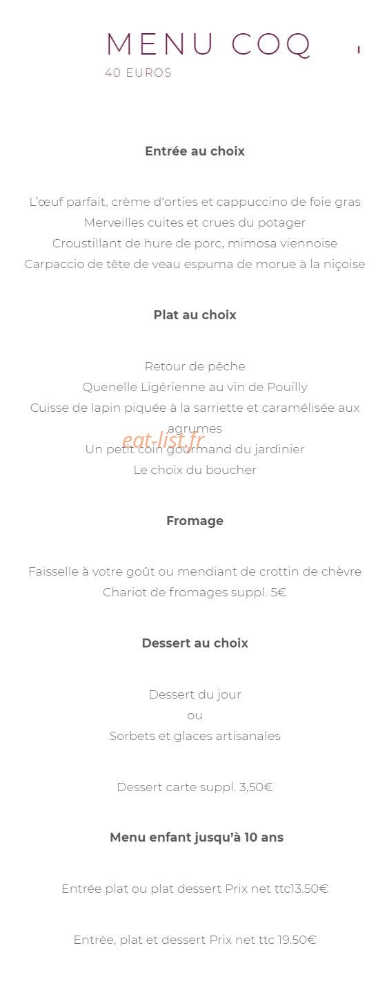 Le Coq Hardi — carte page 3