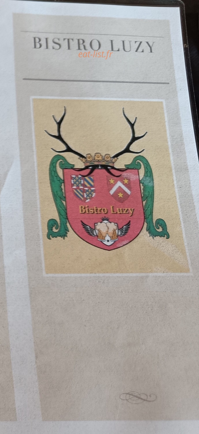 Bistro Luzy — carte page 1