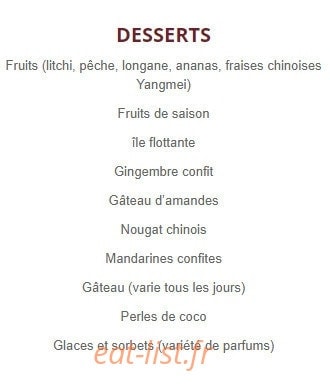 Chez Chau — carte page 5