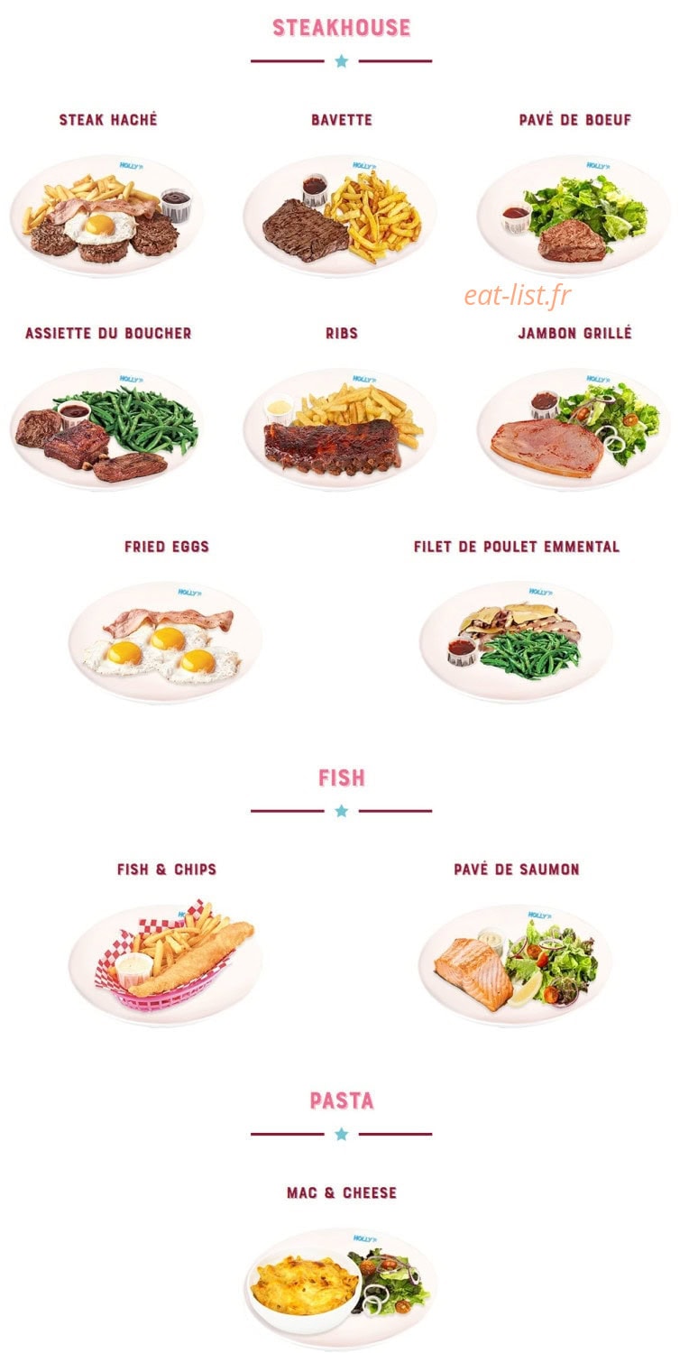 Holly's Diner — carte page 8