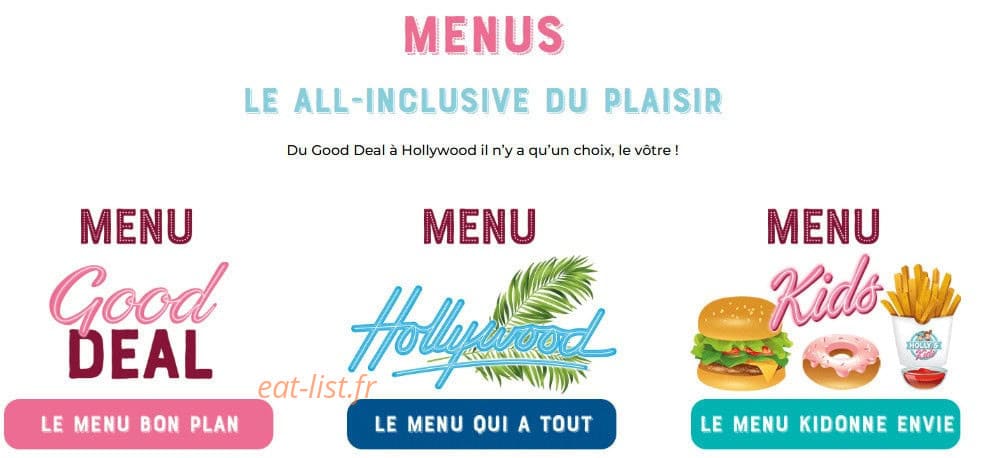 Holly's Diner — carte page 14