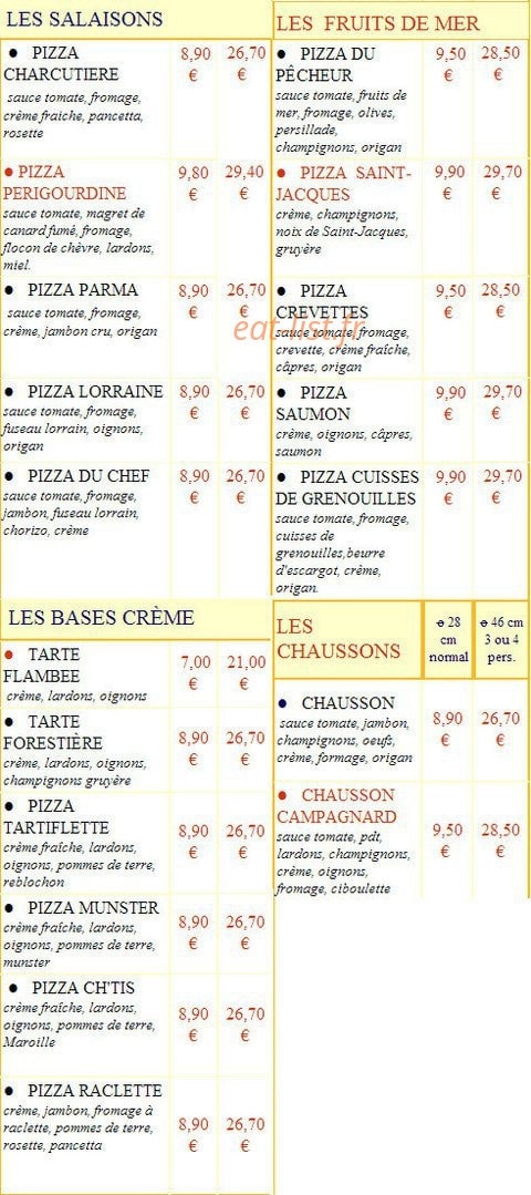 Pizz A Dom — carte page 3