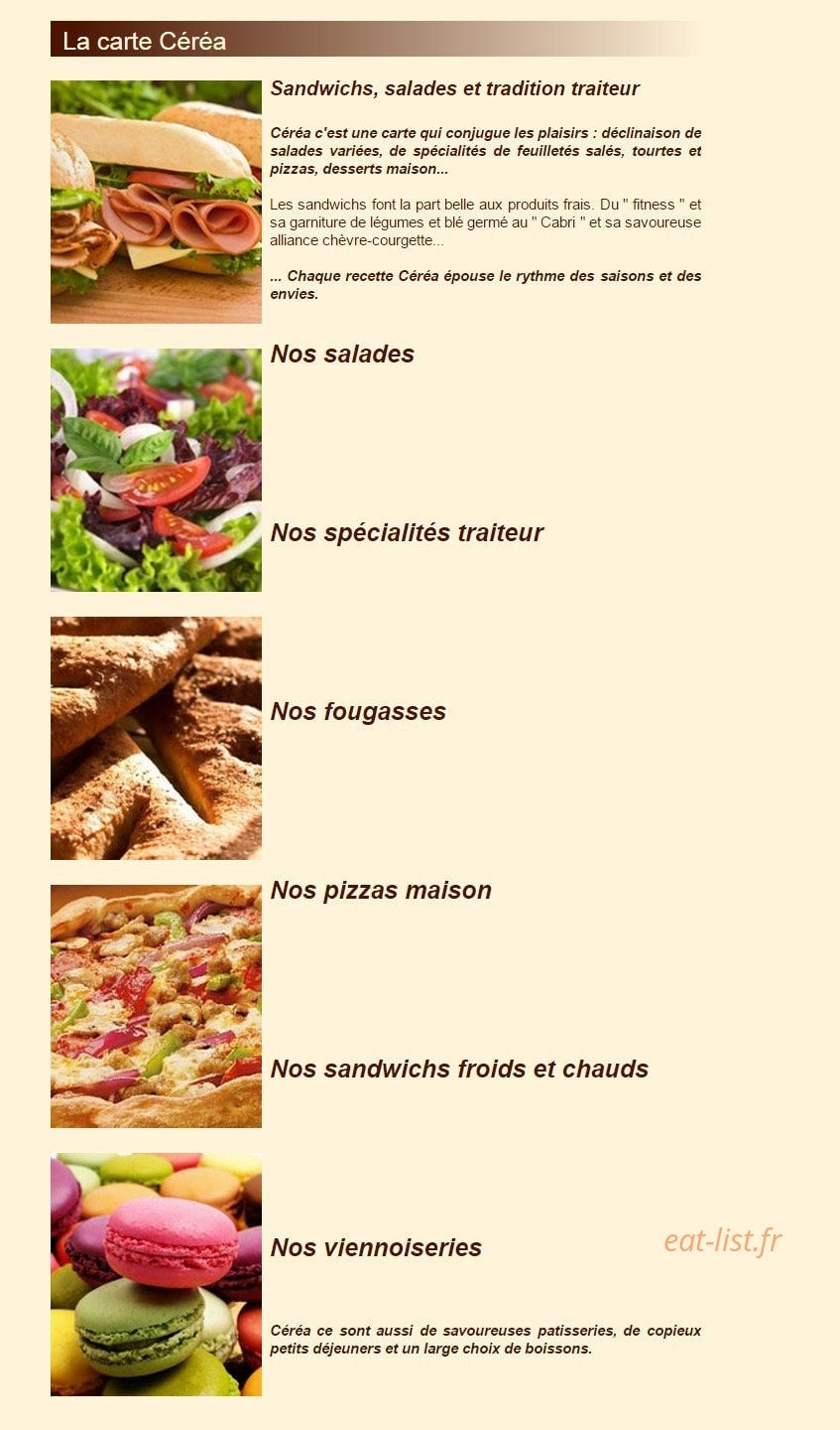 Céréa — carte page 1