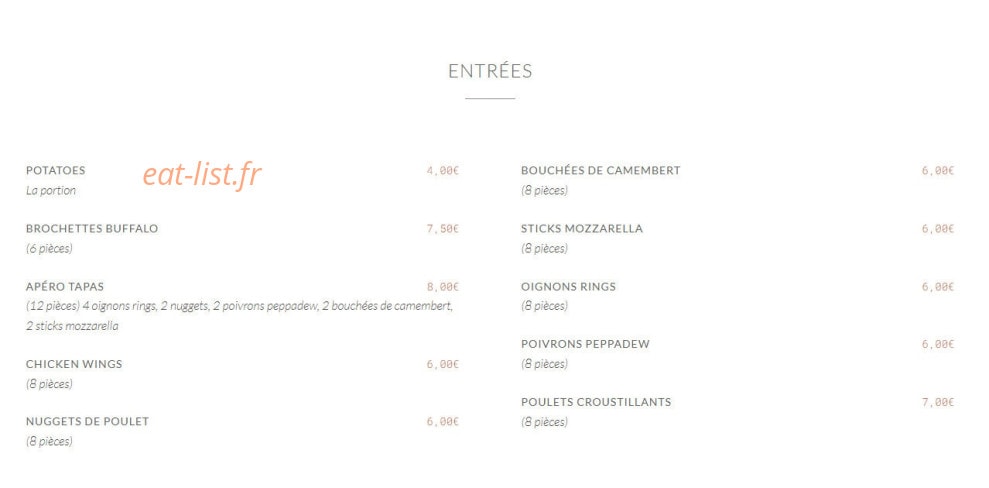 Cosne pizza — carte page 1