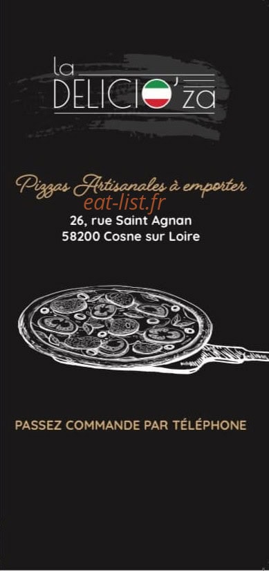 La Delicio'Za — carte page 1