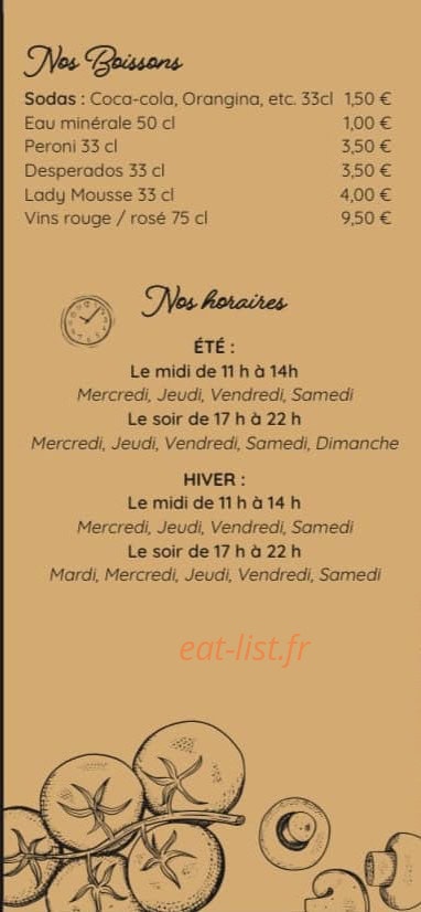La Delicio'Za — carte page 6