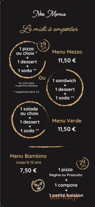 La Delicio'Za — carte page 5