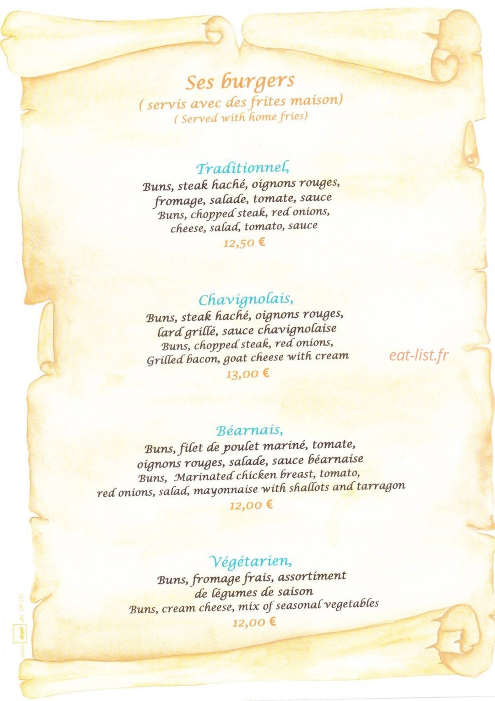 Le café de Paris — carte page 2