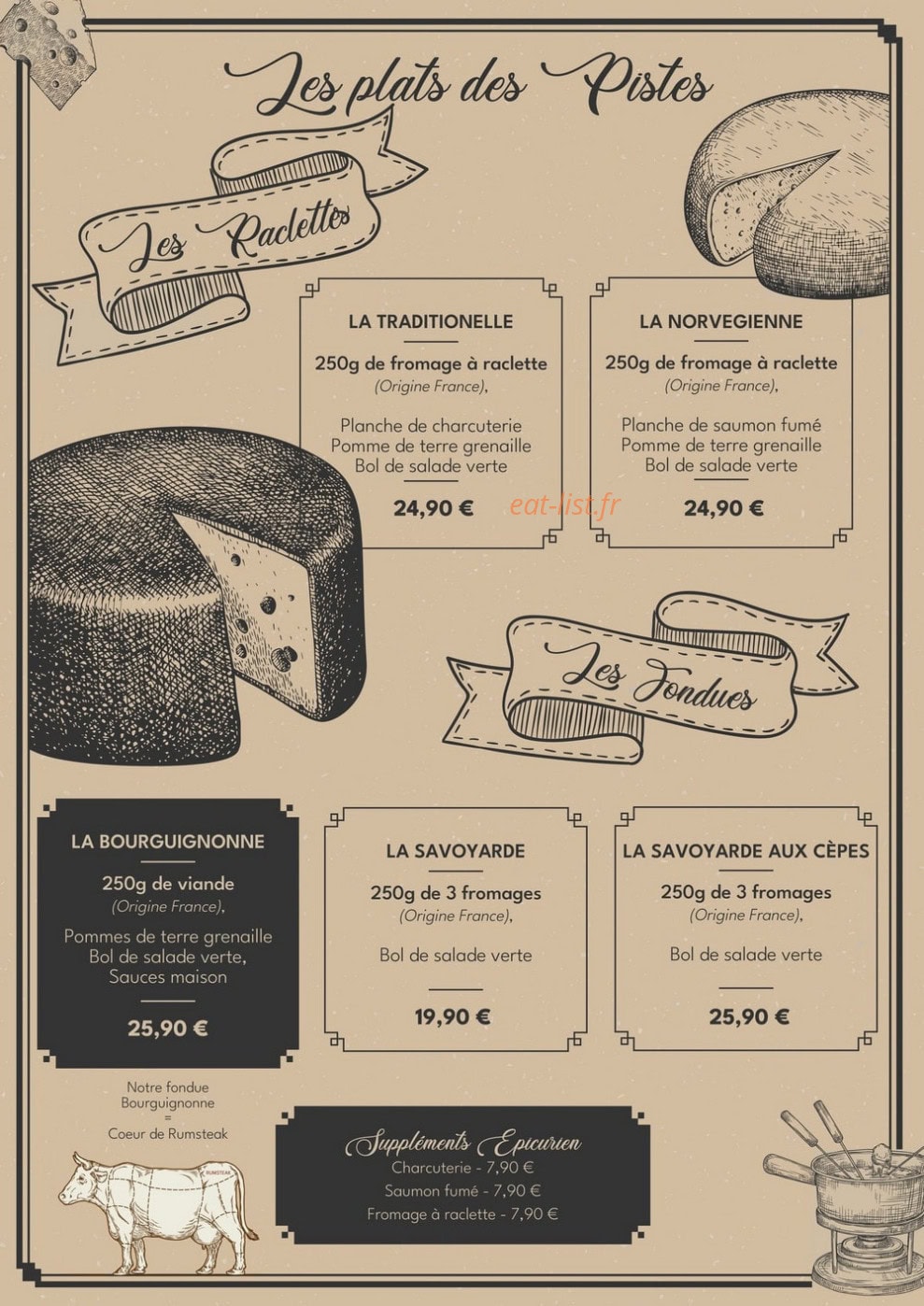 Le Chalet — carte page 5